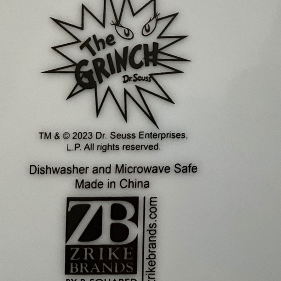 How the Grinch Stole Christmas! Grinch & Max Serving Plate Porcelain - Picture 2 of 2